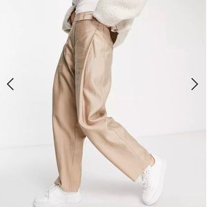 Top shop wide leg pleat pants size 14